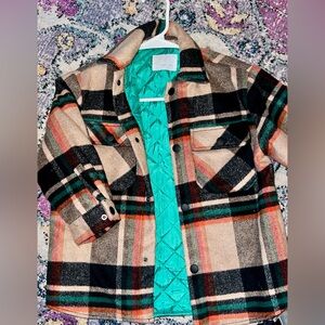 Zara Plaid quilted coat